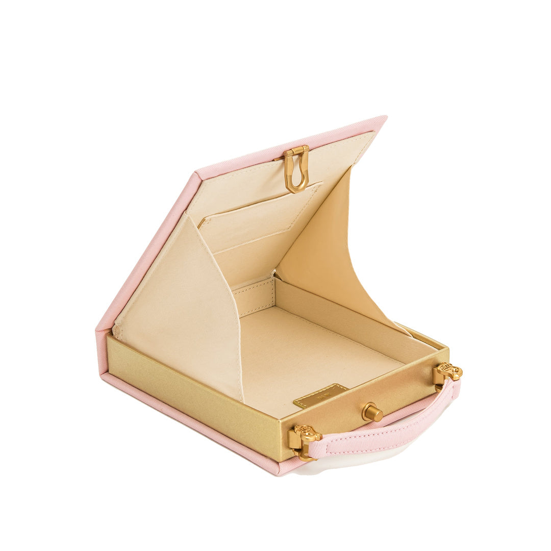JW PEI Taya Tropical Parrot Pattern Book Shape Clutch Bag - Pink