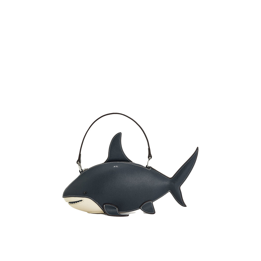 JW PEI Nerys Shark Look Top Handle Bag - Dark Blue