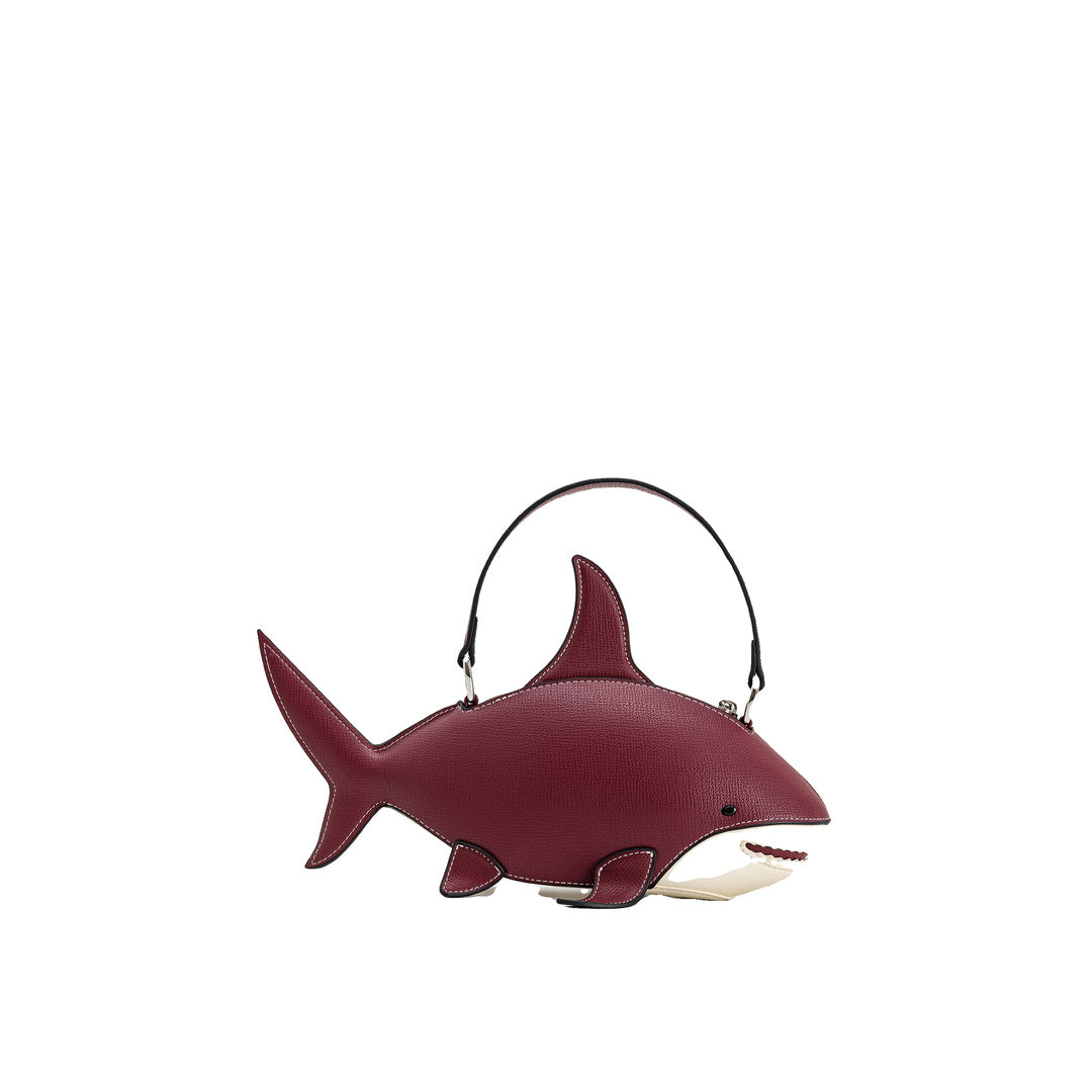 JW PEI Nerys Shark Look Top Handle Bag - Burgundy