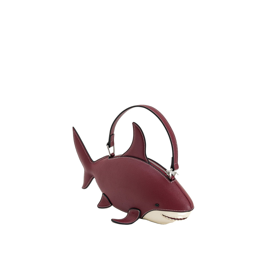 JW PEI Nerys Shark Look Top Handle Bag - Burgundy