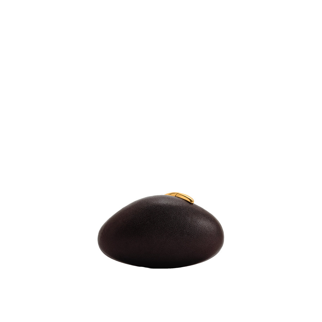JW PEI Kaya Irregular Oval Clutch - Dark Brown