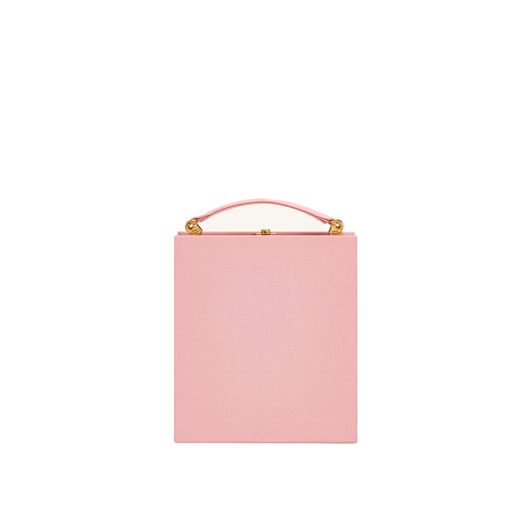 JW PEI Taya Wine Glass Puppy Pattern Book Shape Clutch Bag - Pink