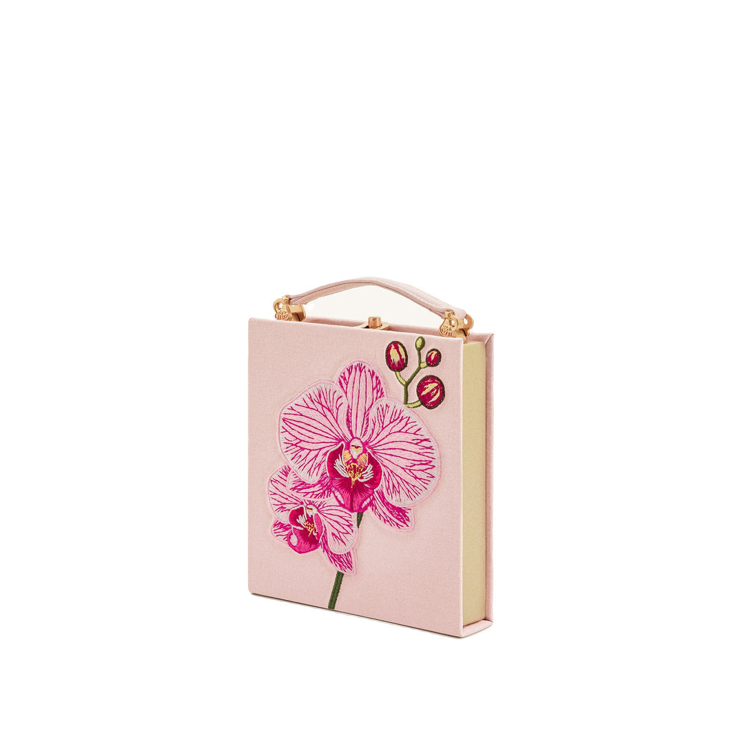 JW PEI Taya Orchid Motif Book Shape Clutch Bag - Pink
