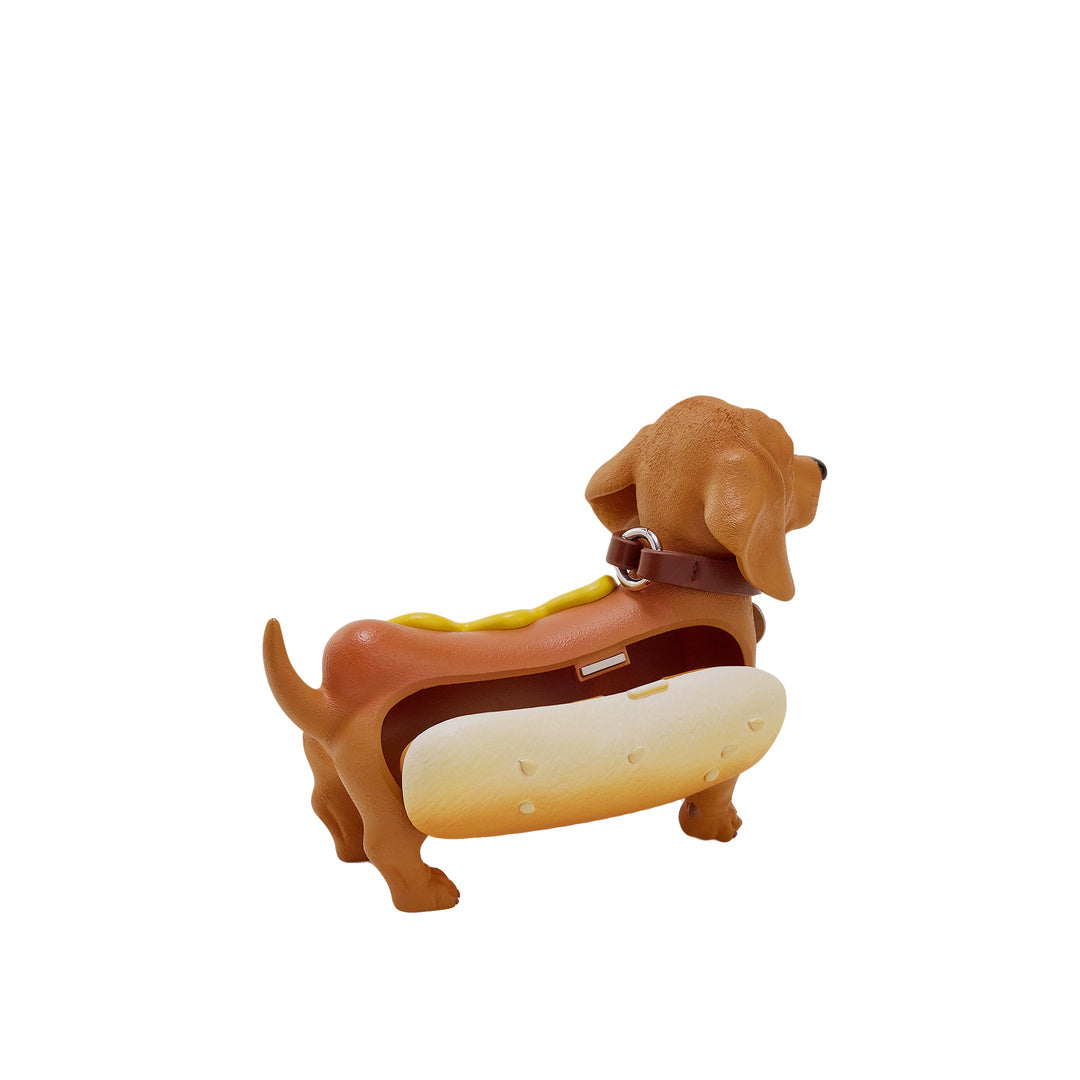 JW PEI Dachshund Hot Dog Bag - Brown/Yellow