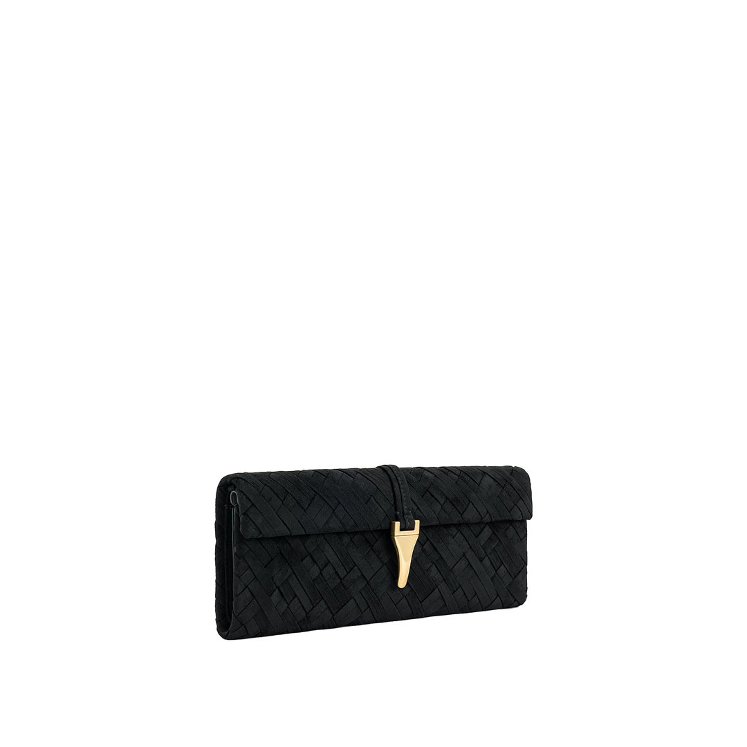 JW PEI Zaria Woven Clutch - Black