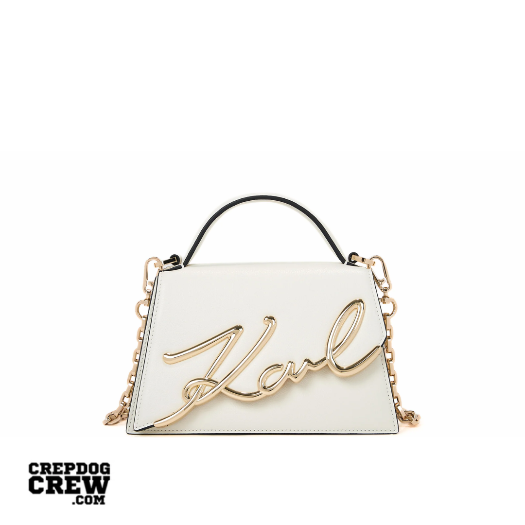 KARL LAGERFELD K/Signature small crossbody bag Off White