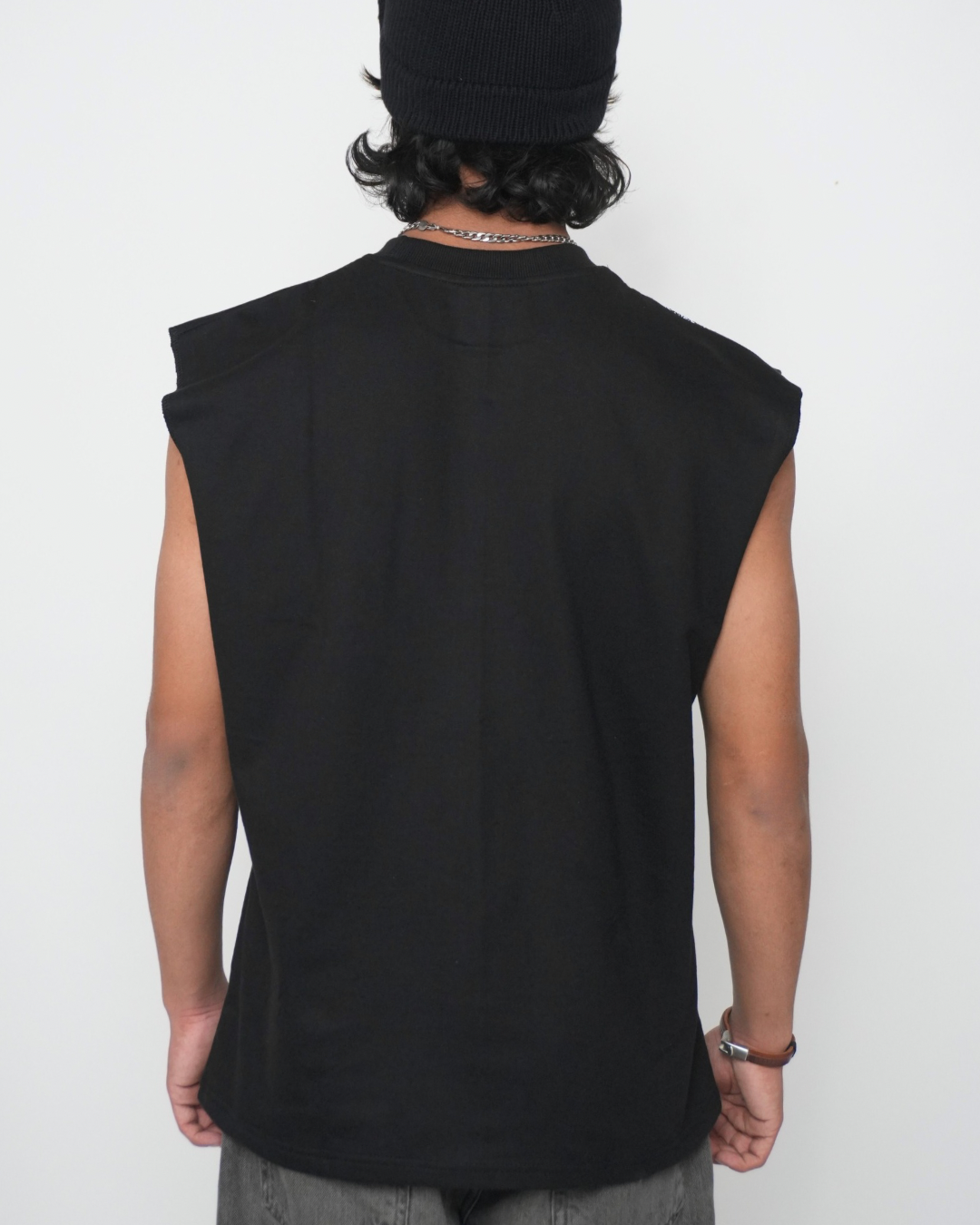 Devil's Sleeveless Tshirt - Black