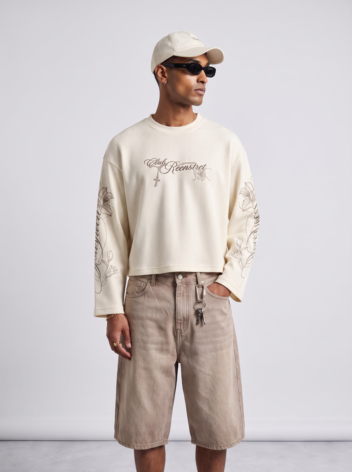 Godspeed Waffle tee - Antique white