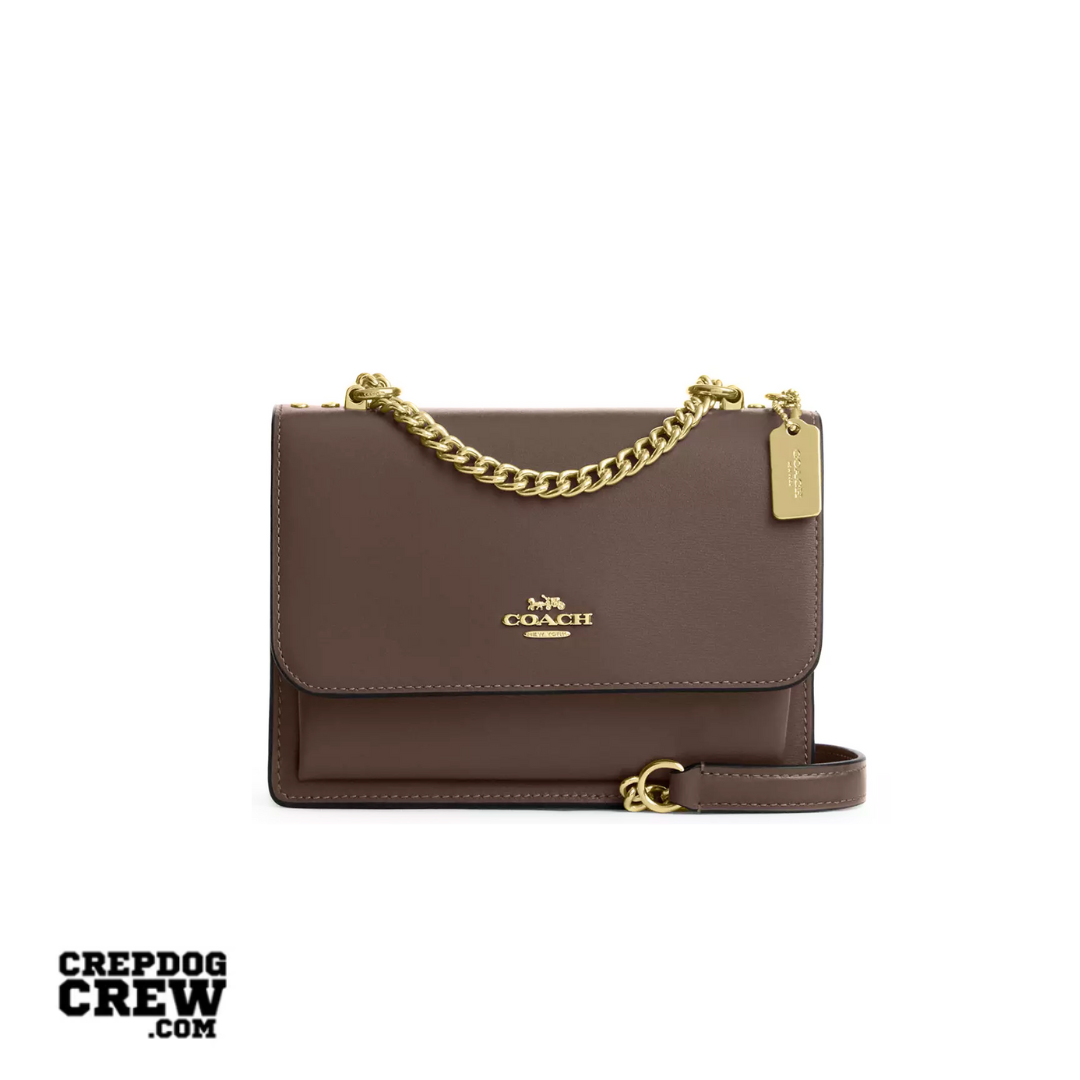 Coach Mini Klare Crossbody Bag calf leather Gold Dark Stone