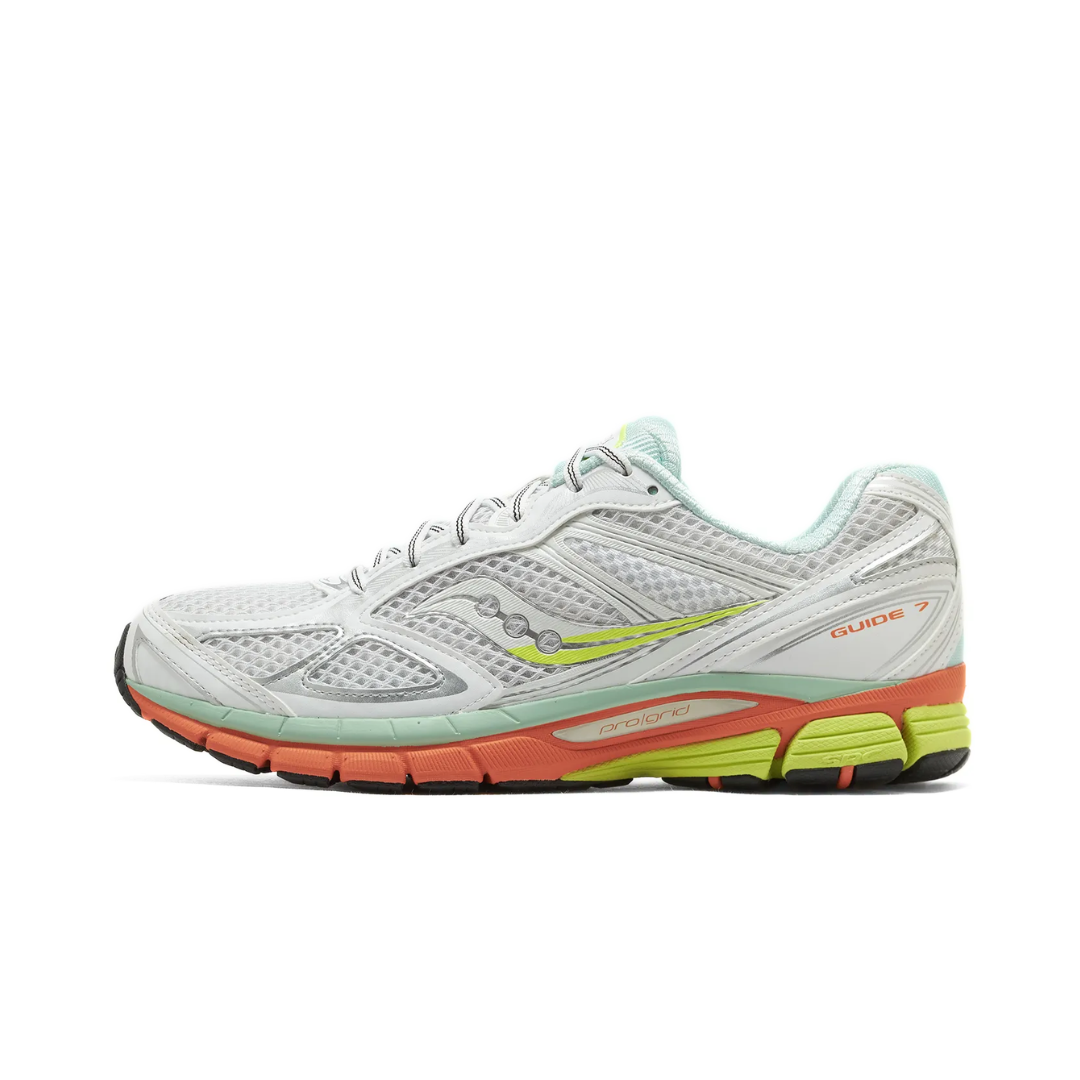 Saucony ProGrid Guide 7 White ORANGE MULTI