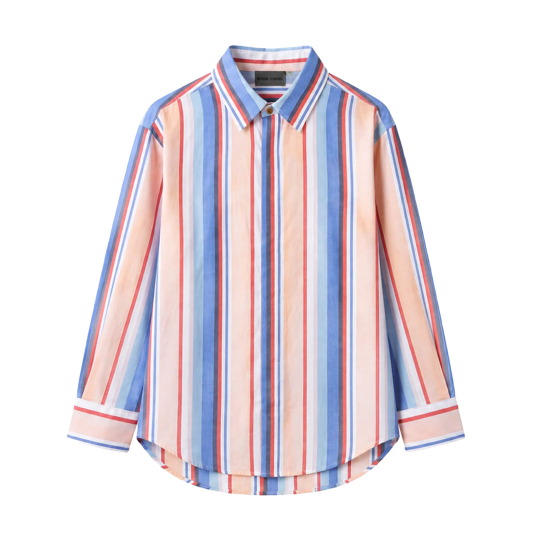 Seersucker Shirt in Race Stripes