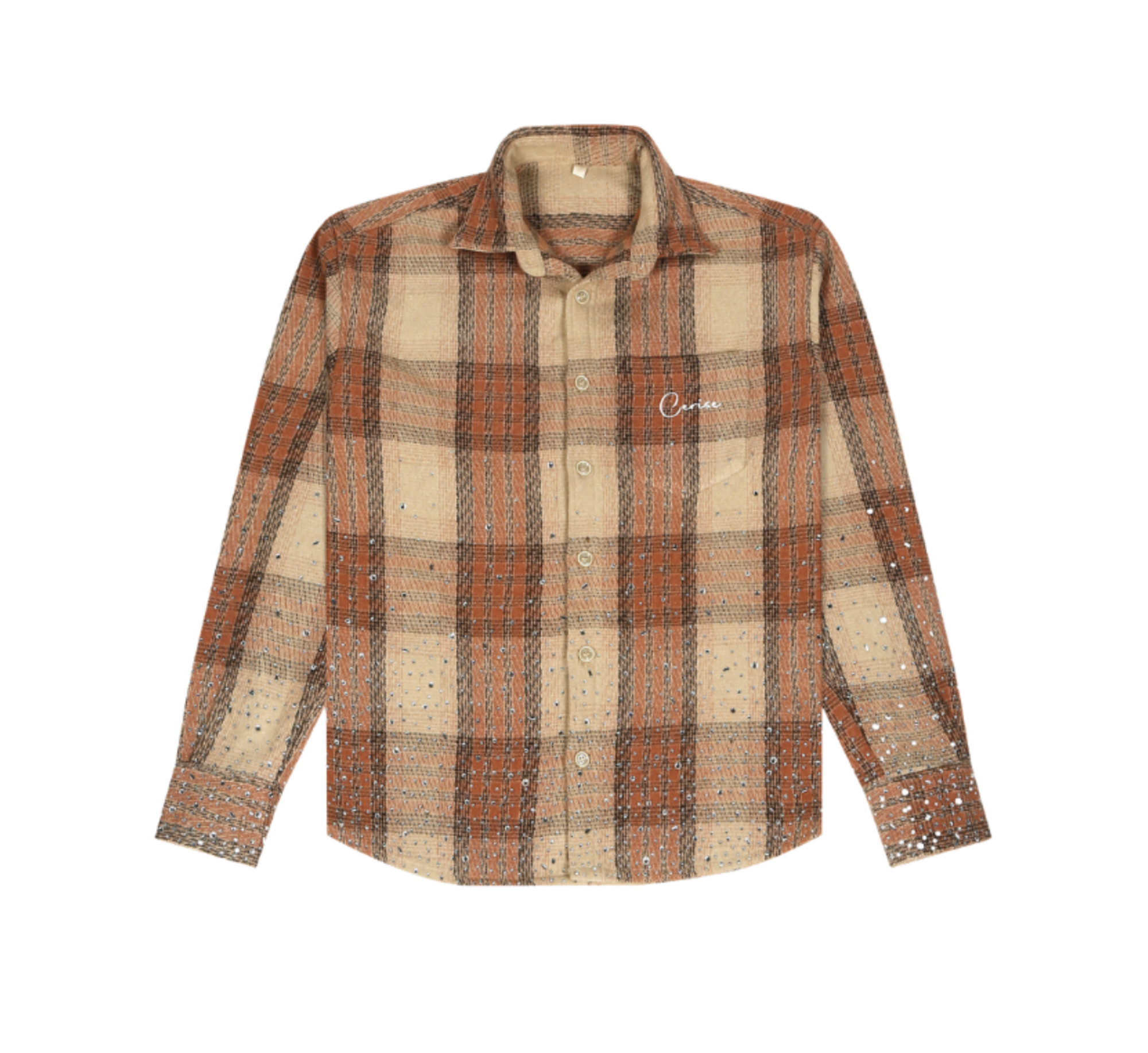 CERISE RHINESTONE FLANNEL