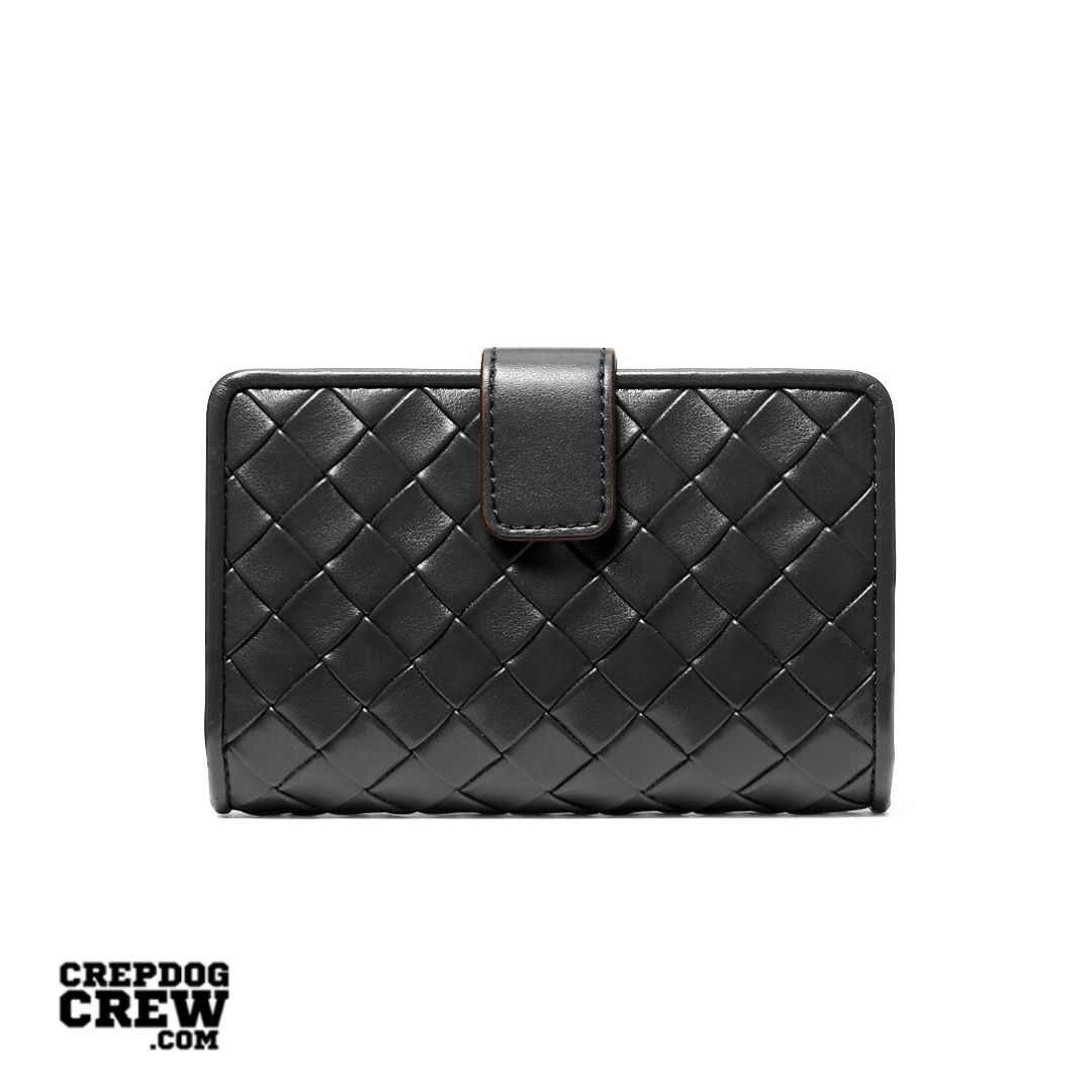 Michael Kors Jet Set Medium Woven Wallet BLACK