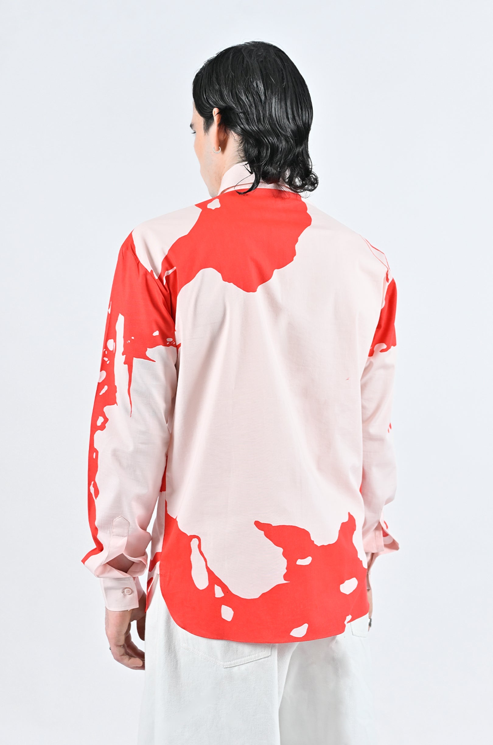 HUEMN flesh shirt - Red