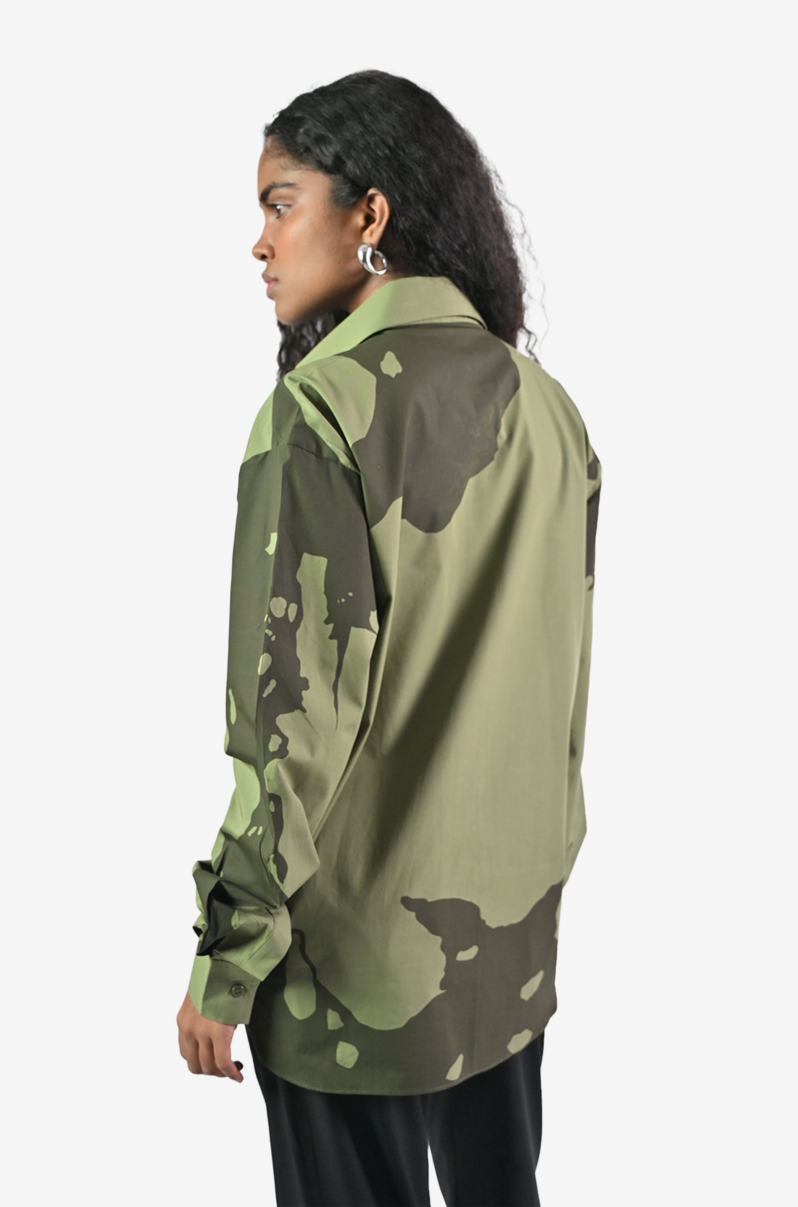 HUEMN flesh shirt - Dark Green