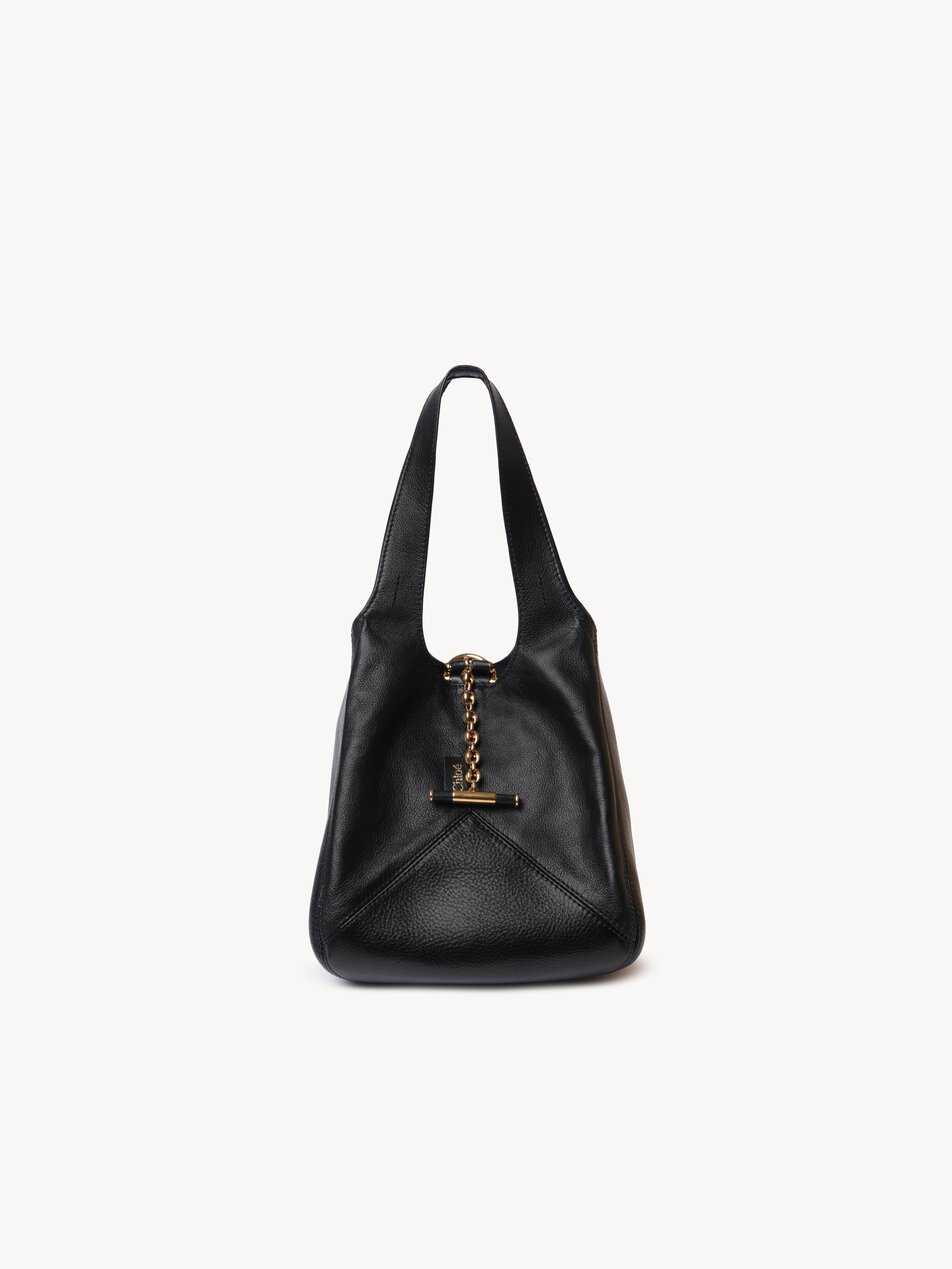 CHLOE Small Chloé Balloon bag in grained leather Black