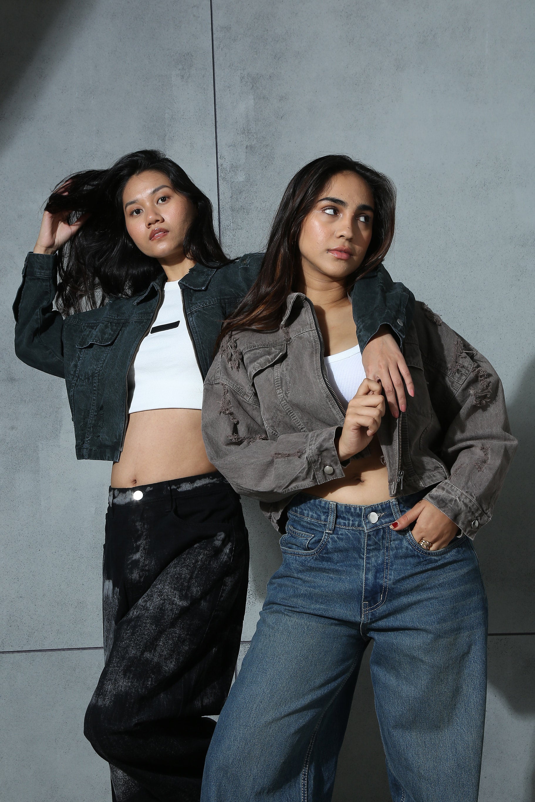 Lilac & Olive Cropped Jacket-Pack of 2