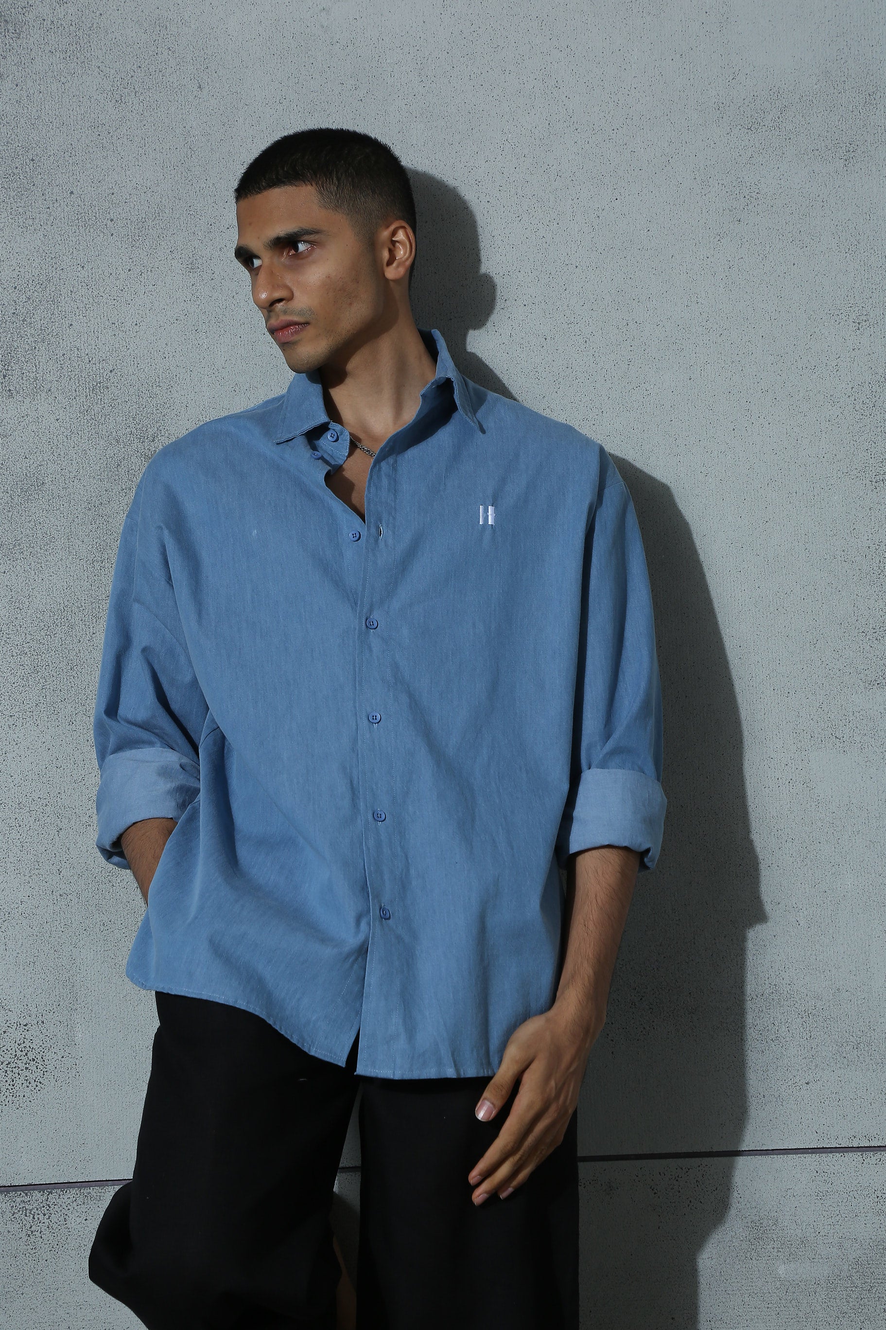Monday Blues Shirt-Mid