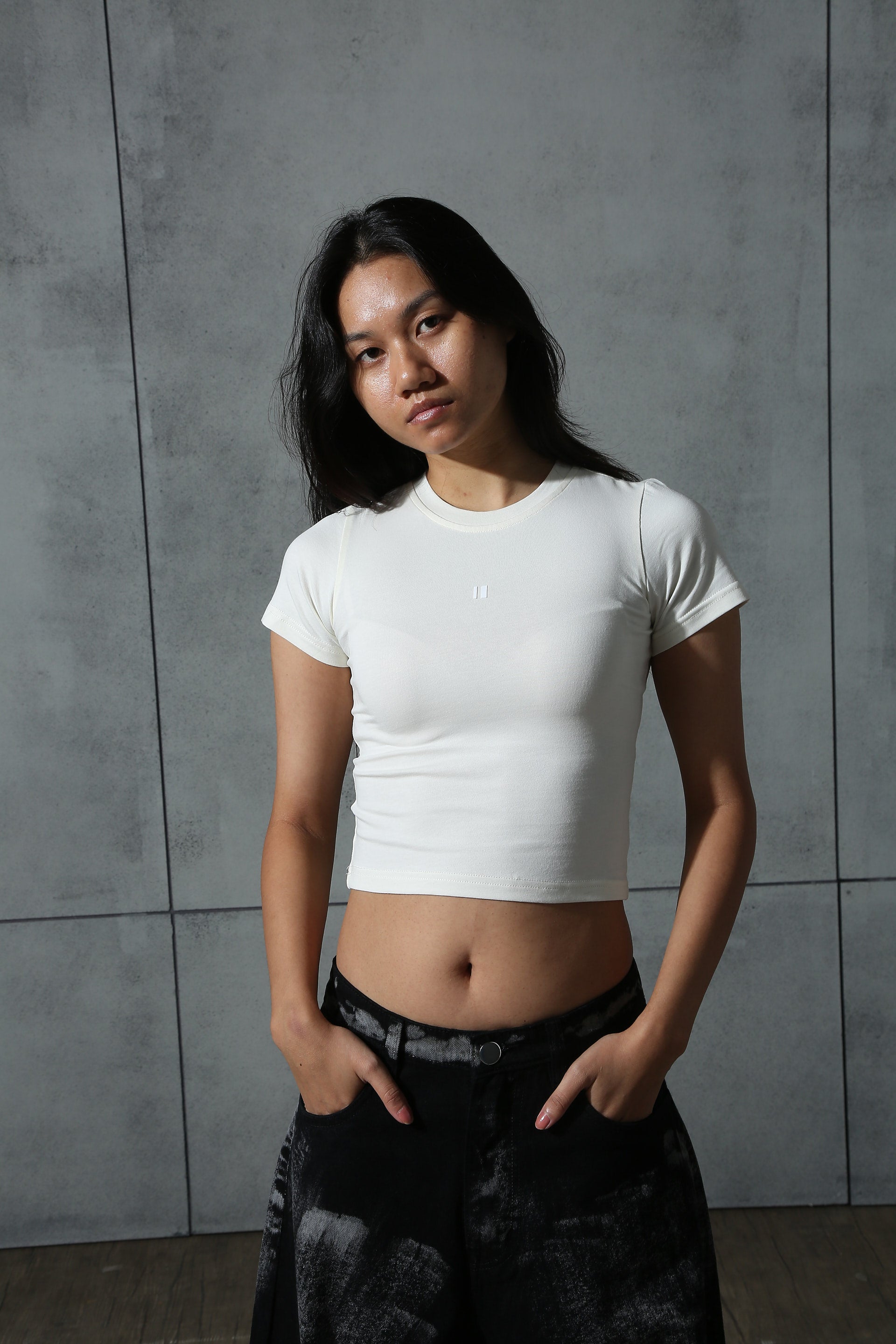 Baby Tee Black & Off white pack of 2