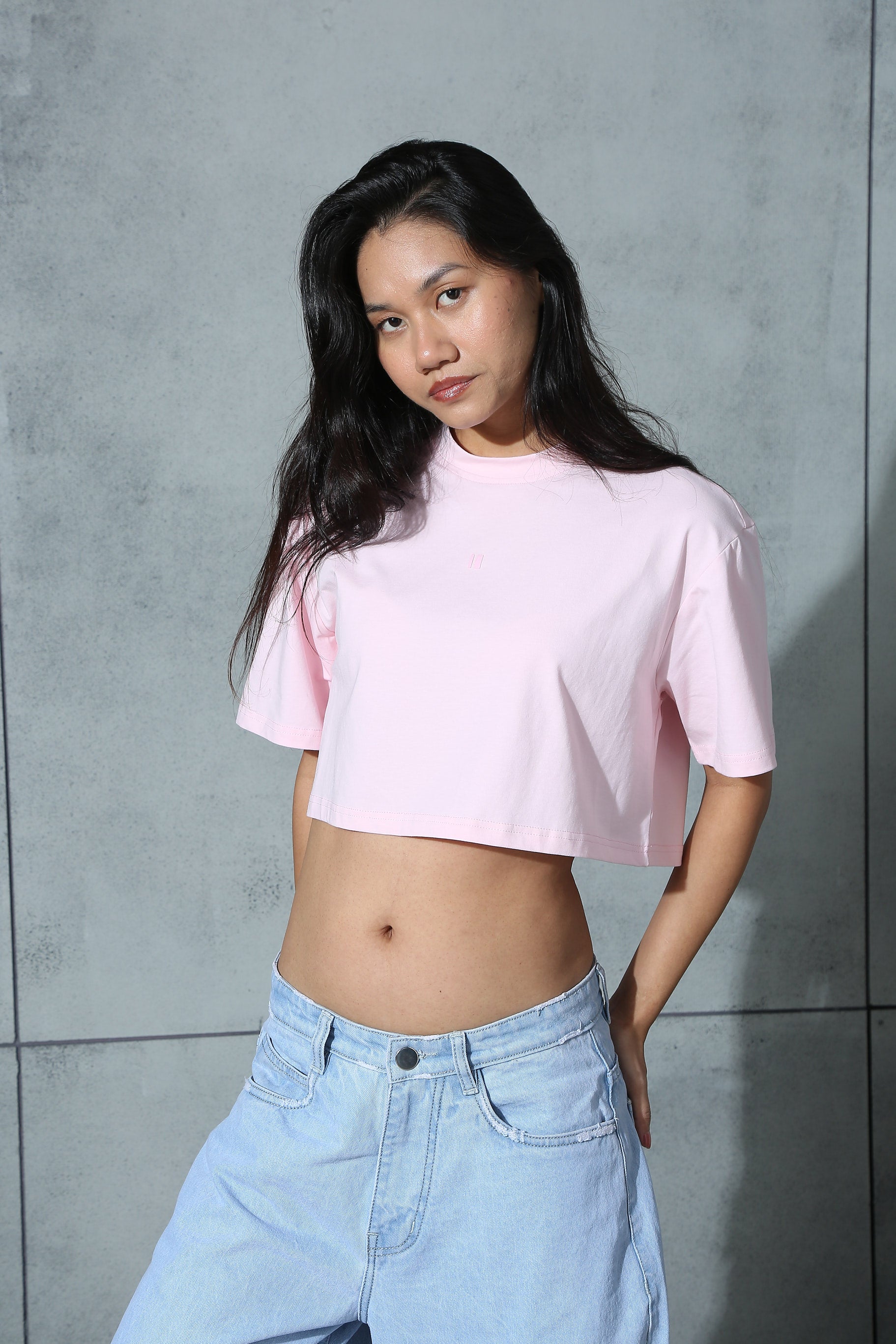 Cropped Tee Baby Pink