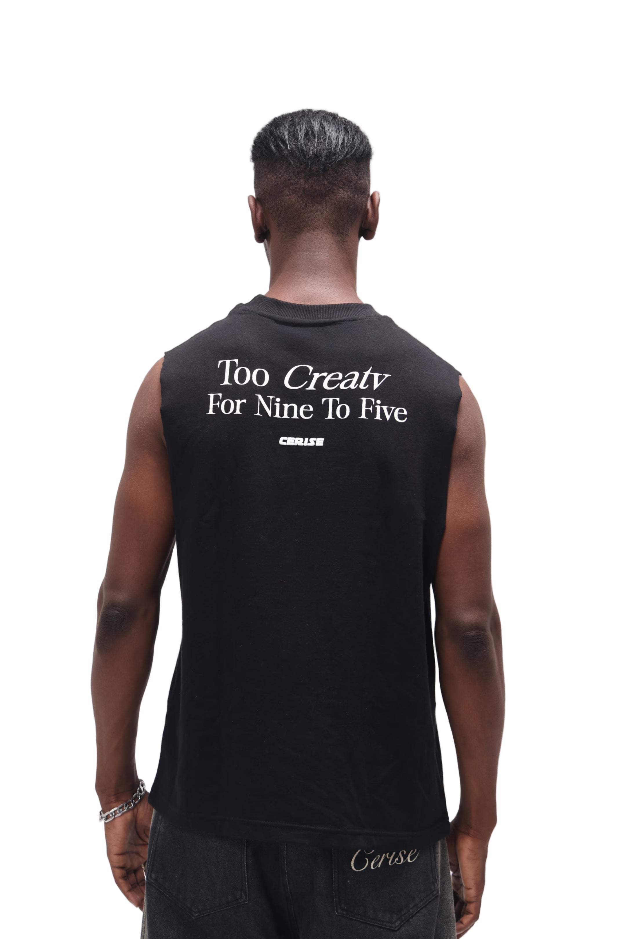 CERISE MUSCLE TEE - TOO CREATV