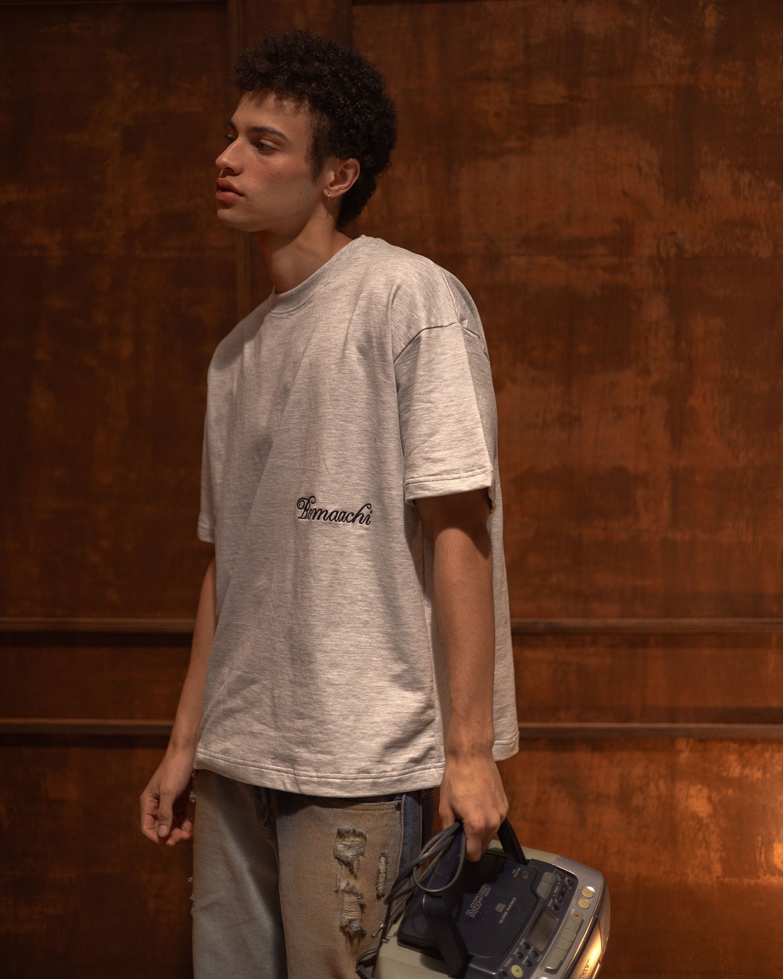 Blank Melange Grey T-shirt