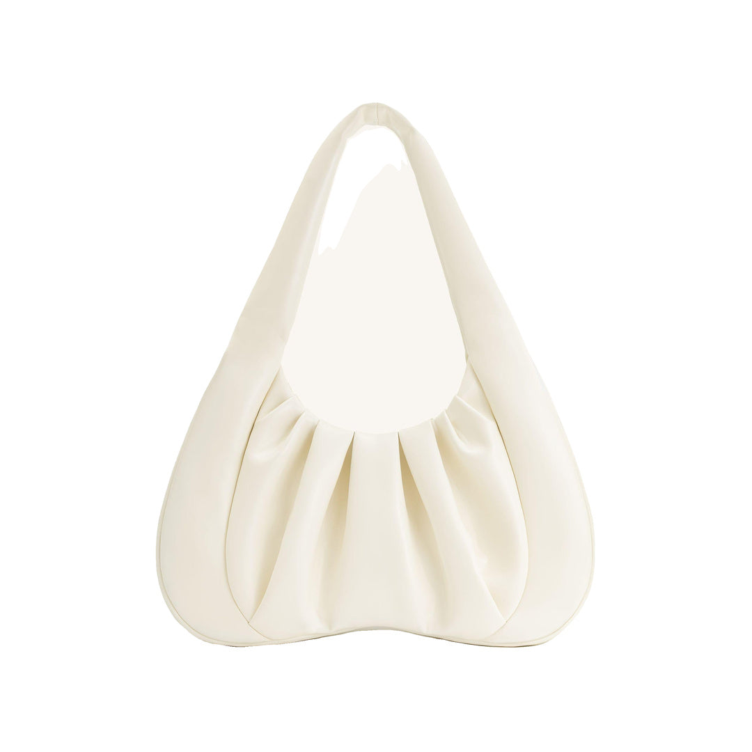 JW PEI Ashley Ruched Shoulder Bag - White