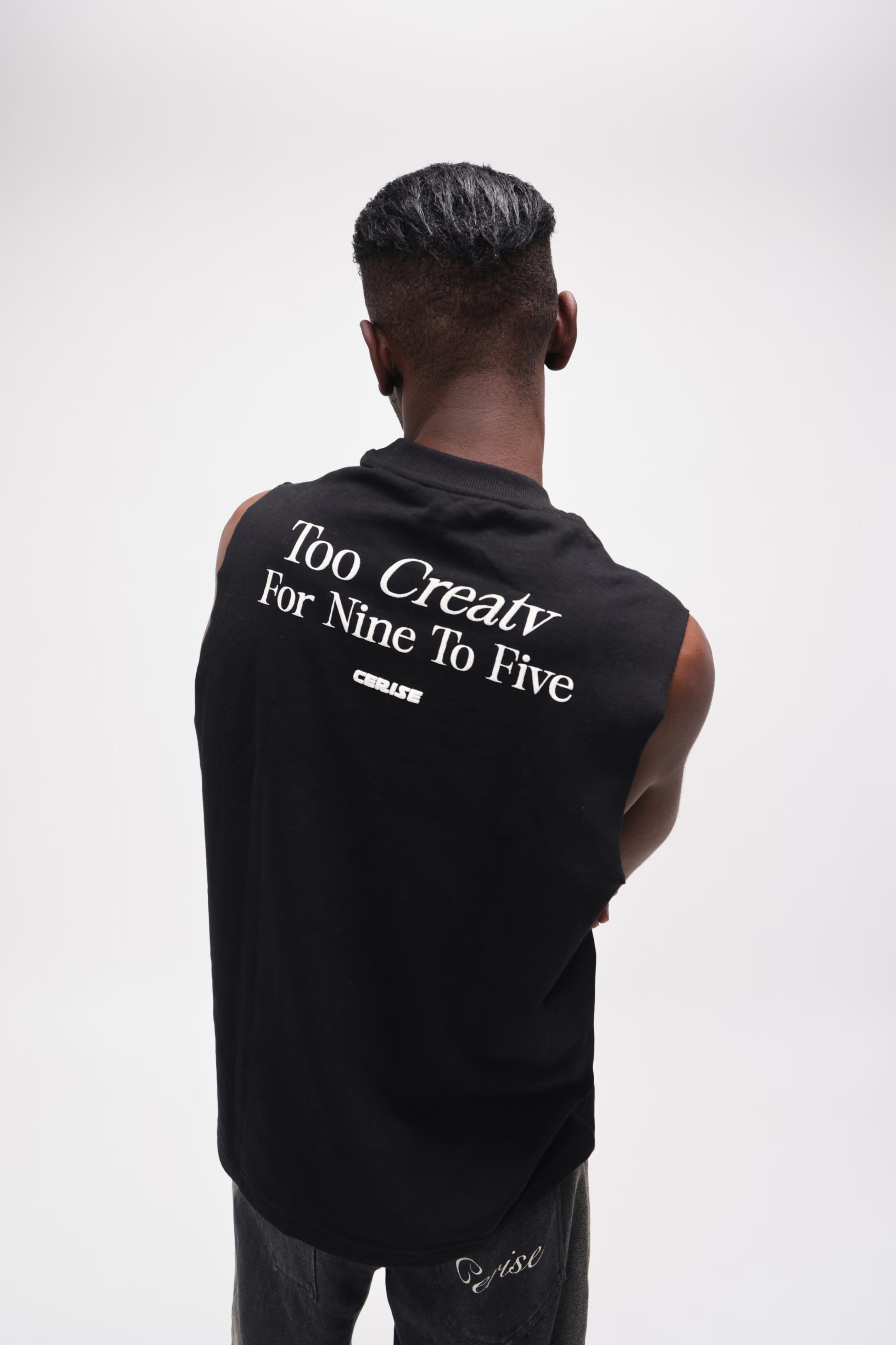 CERISE MUSCLE TEE - TOO CREATV