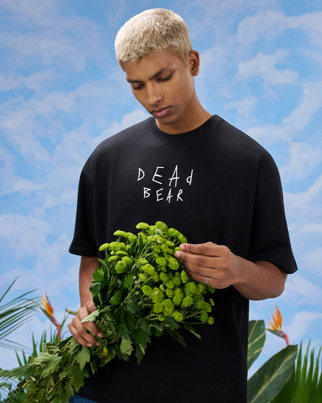 Scribbled Logo Tee Black