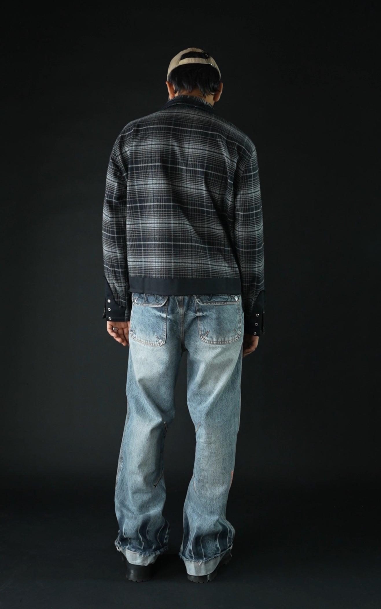 Hoodie without hood-Flannel - RTW