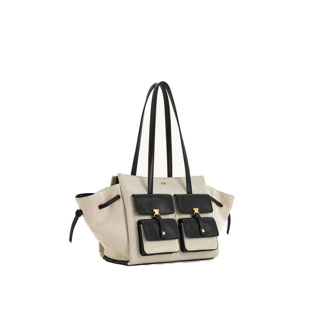 JW PEI Linda Tote Bag - Black Canvas