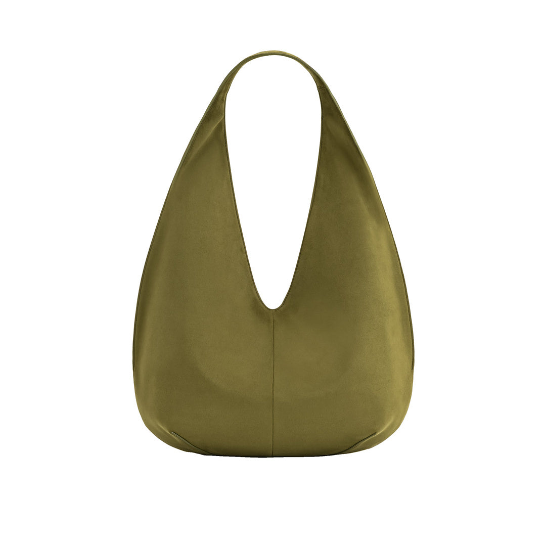 JW PEI Dara Faux Suede Hobo Bag - Dark Olive