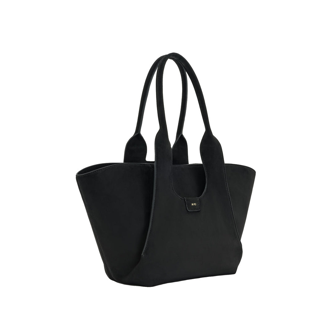 JW PEI Cara Faux Suede Tote Bag - Black