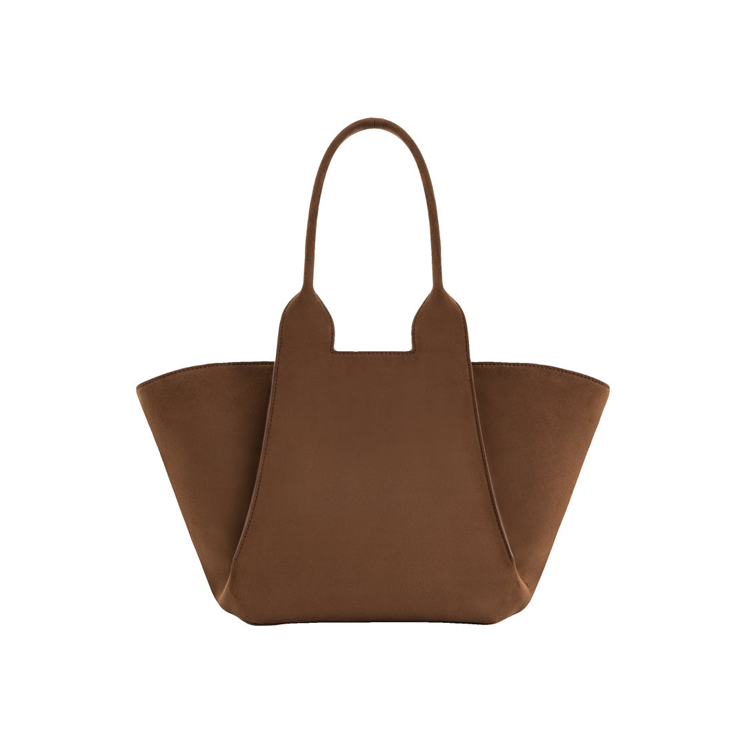 JW PEI Cara Faux Suede Tote Bag - Mocha Brown