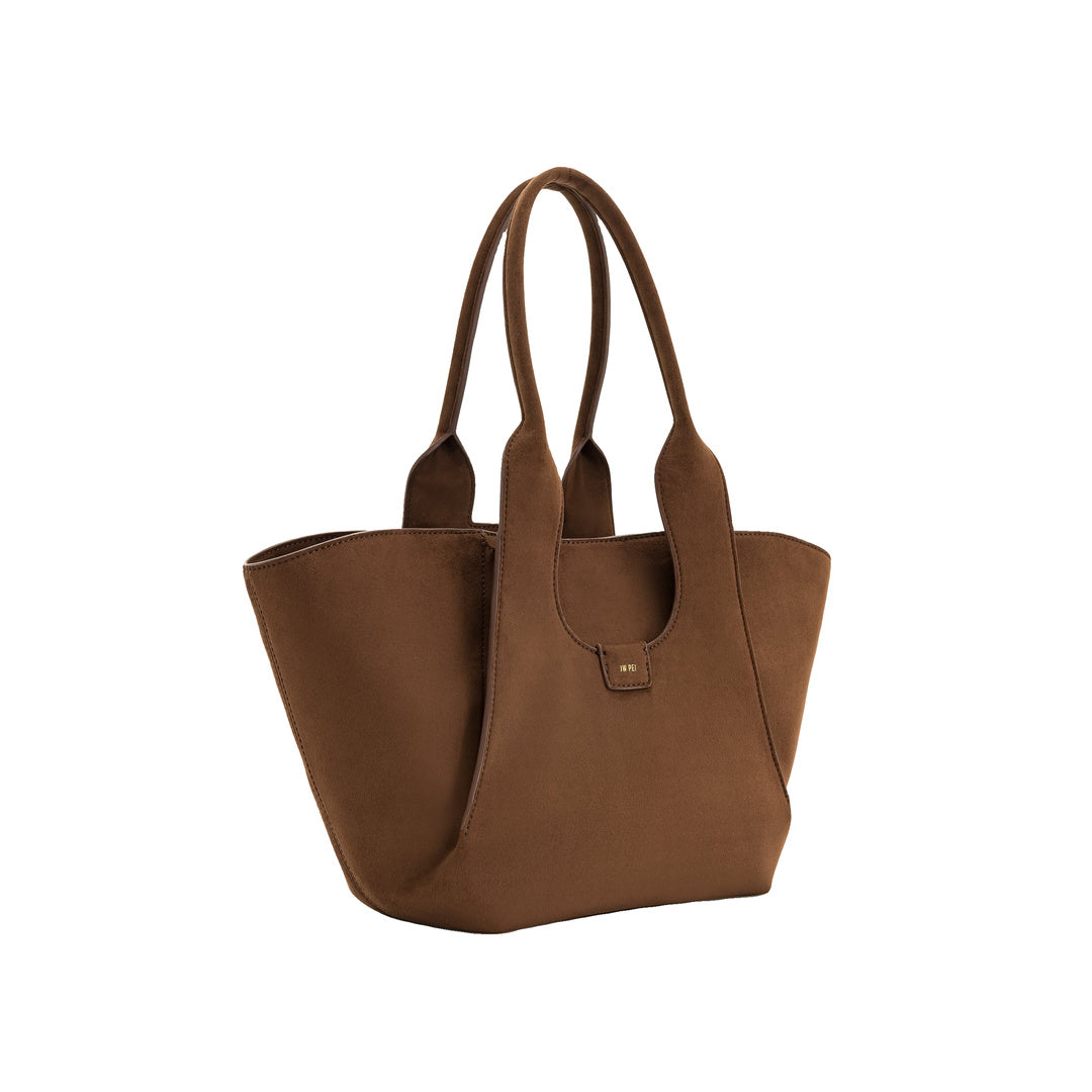 JW PEI Cara Faux Suede Tote Bag - Mocha Brown
