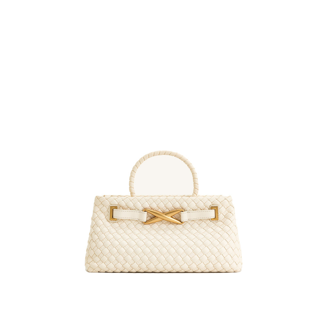 JW PEI Elora Woven Tote Bag - White