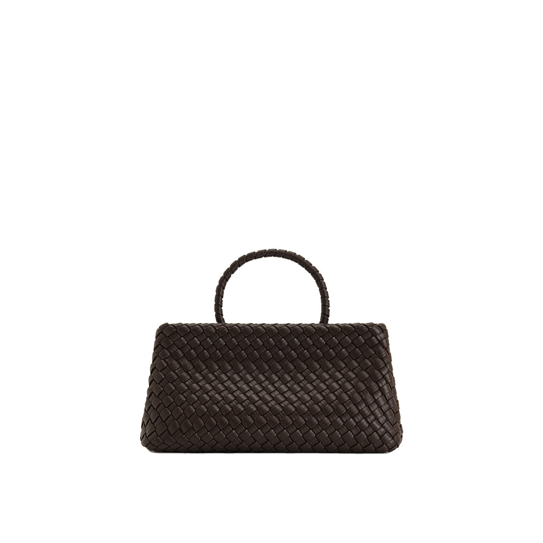 JW PEI Elora Woven Tote Bag - Dark Brown
