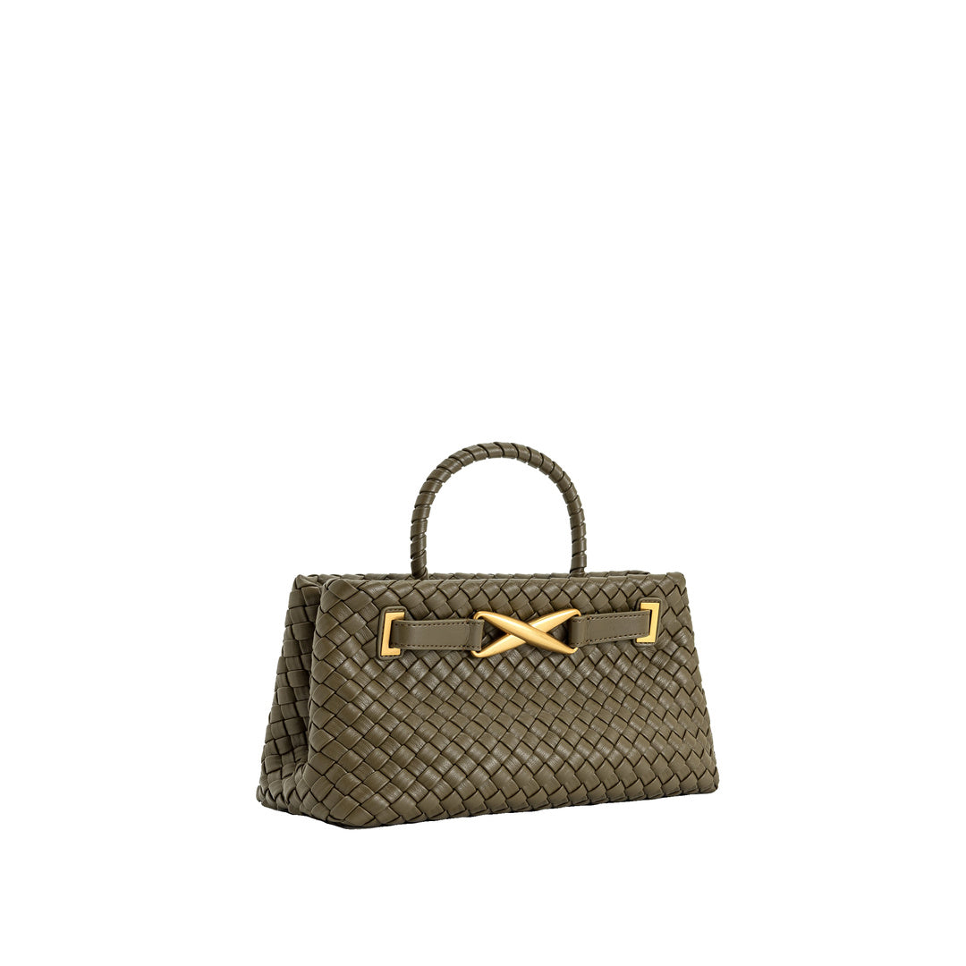 JW PEI Elora Woven Tote Bag - Dark Olive