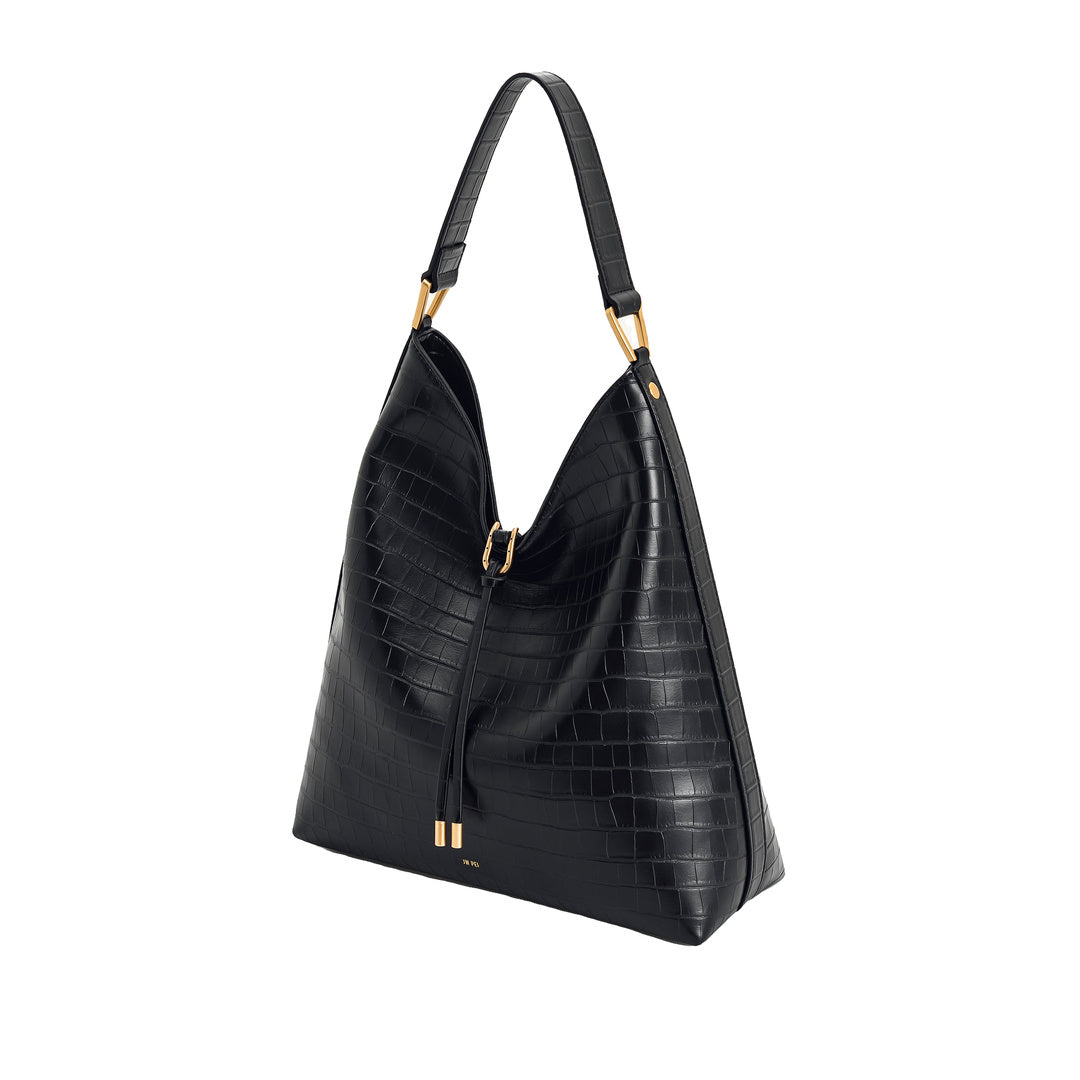 JW PEI Aria Shoulder Bag - Black Croc