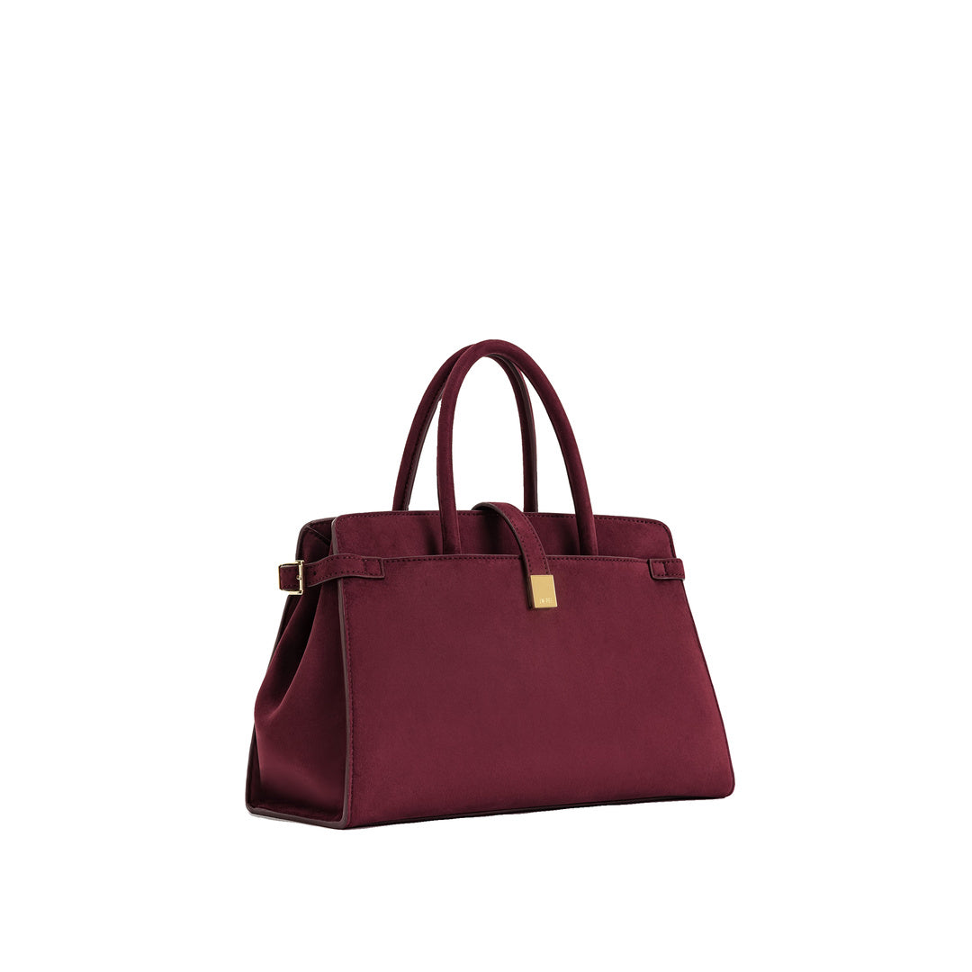 JW PEI Saige Faux Suede Tote Bag - Burgundy