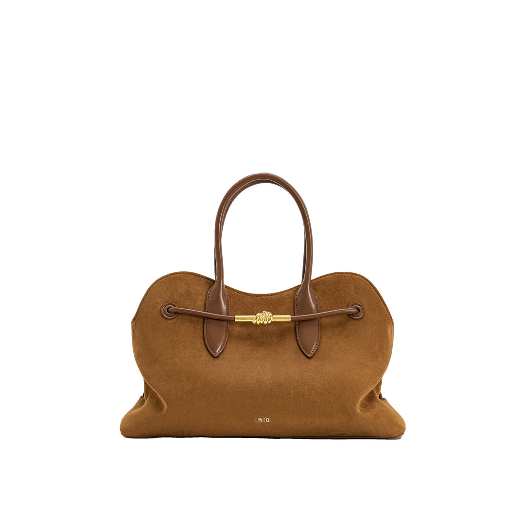 JW PEI Adele Metal Rope Knot Tote Bag - Caramel Brown