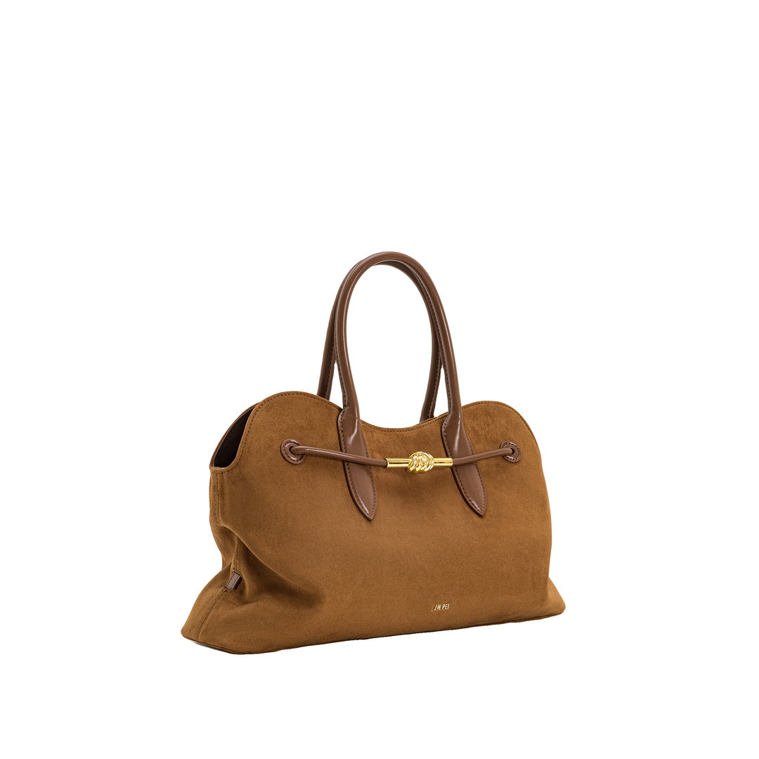 JW PEI Adele Metal Rope Knot Tote Bag - Caramel Brown