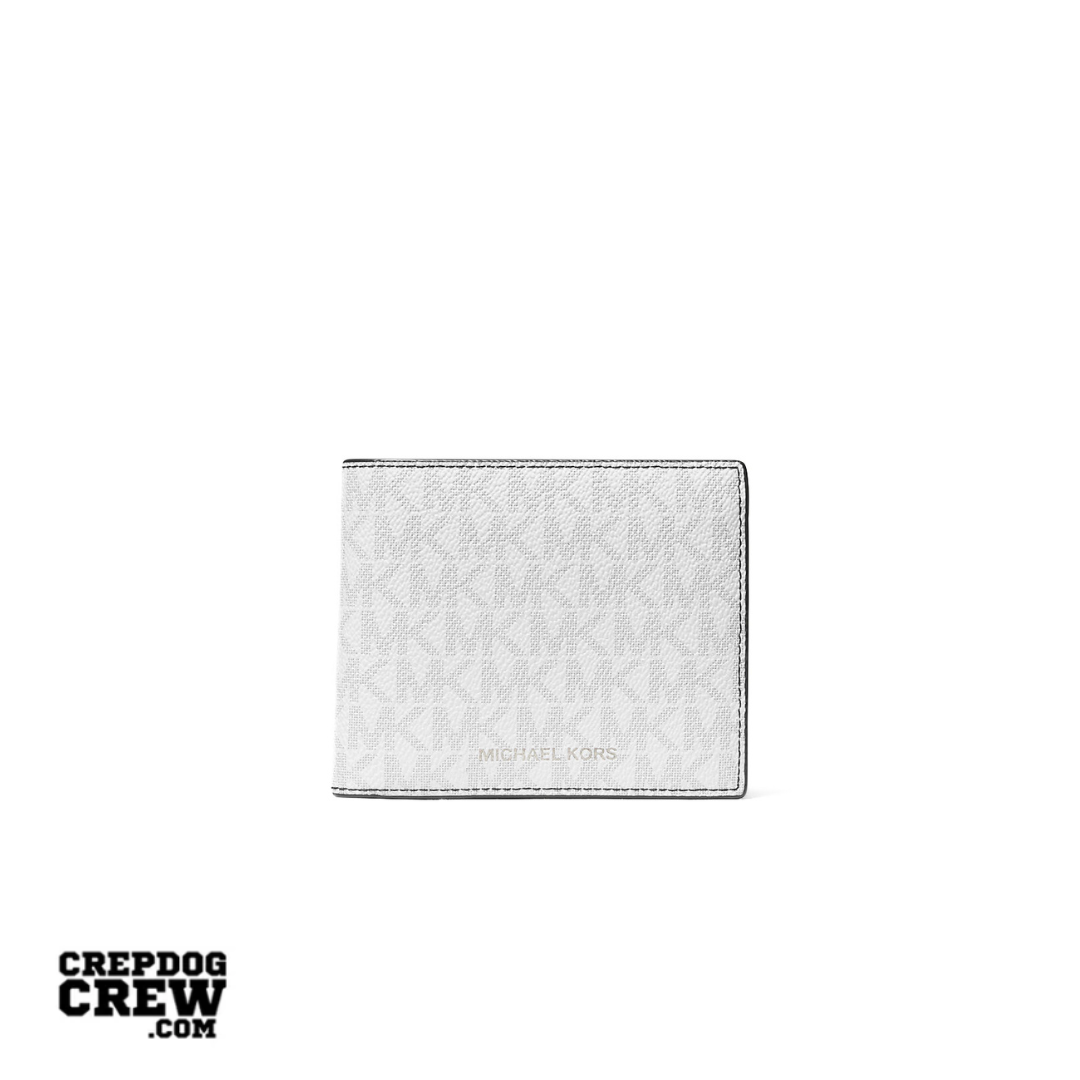 Michael Kors Cooper Logo Billfold Wallet With Coin Pouch BRIGHT WHITE