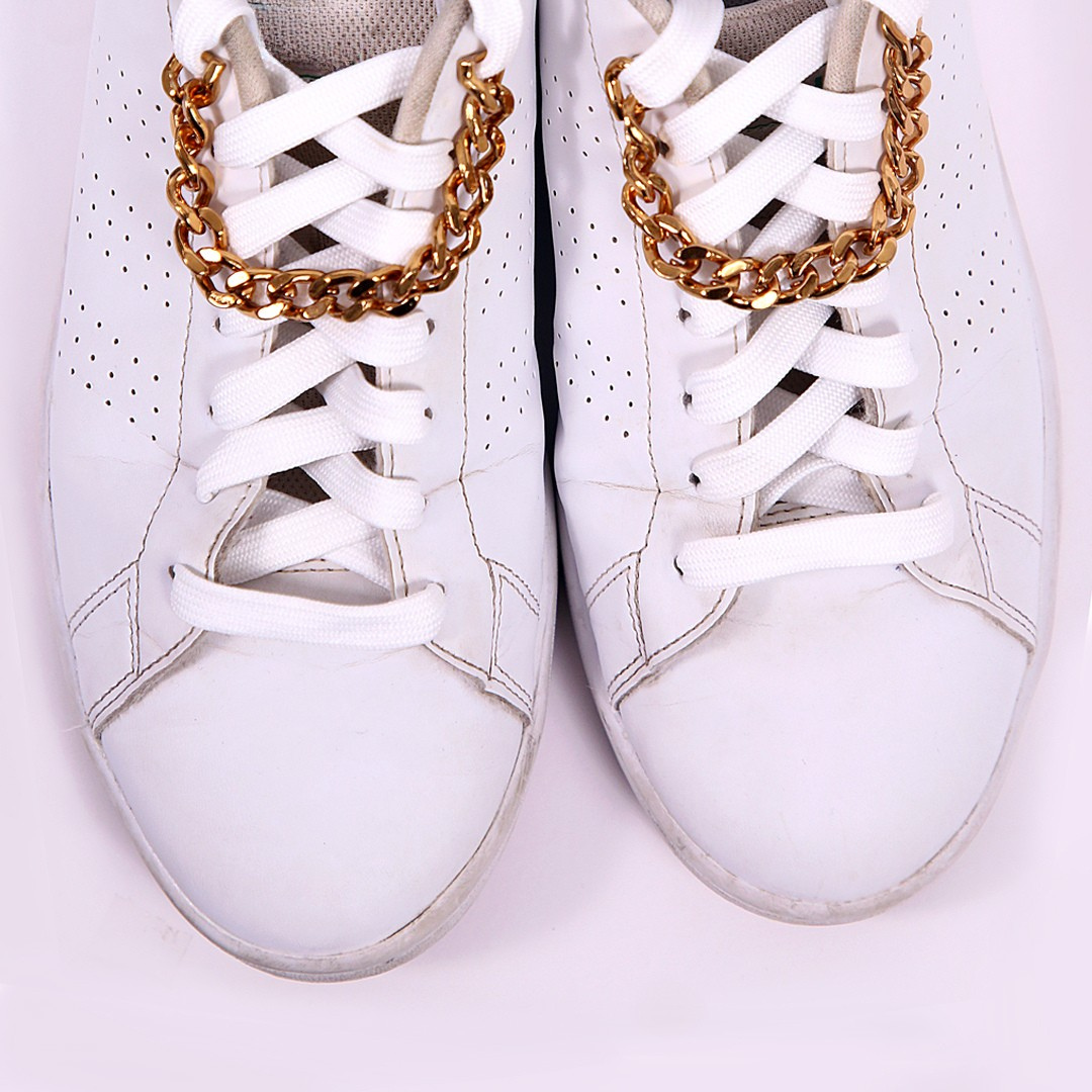 Gold Cuban Sneaker Chains For Sneakers