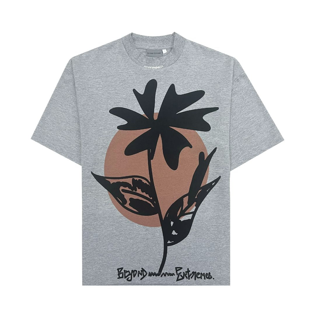 Black Flower T-shirt [Unisex]