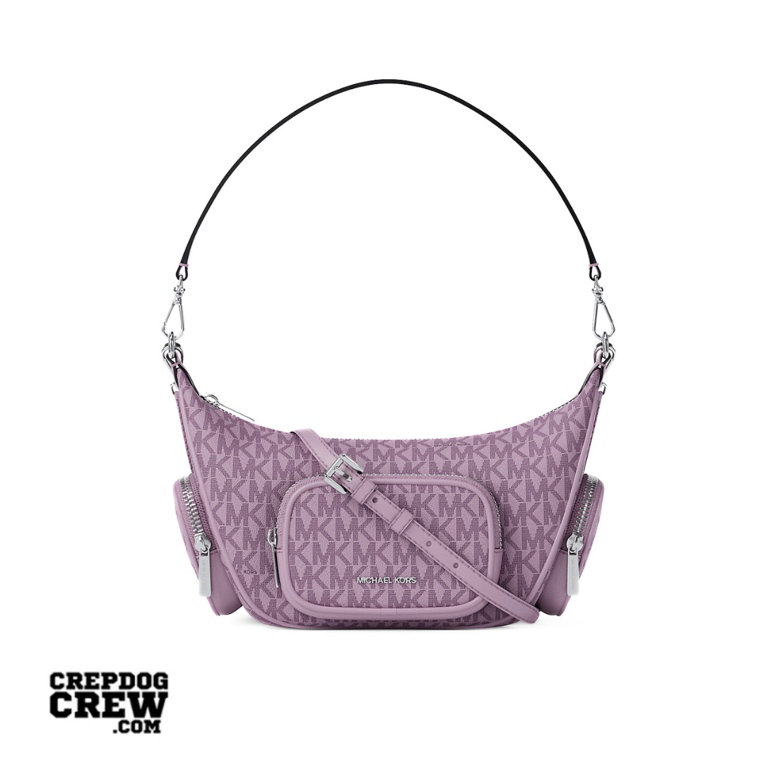 Michael Kors Merritt Small Signature Logo Convertible Shoulder Bag LT QUARTZ