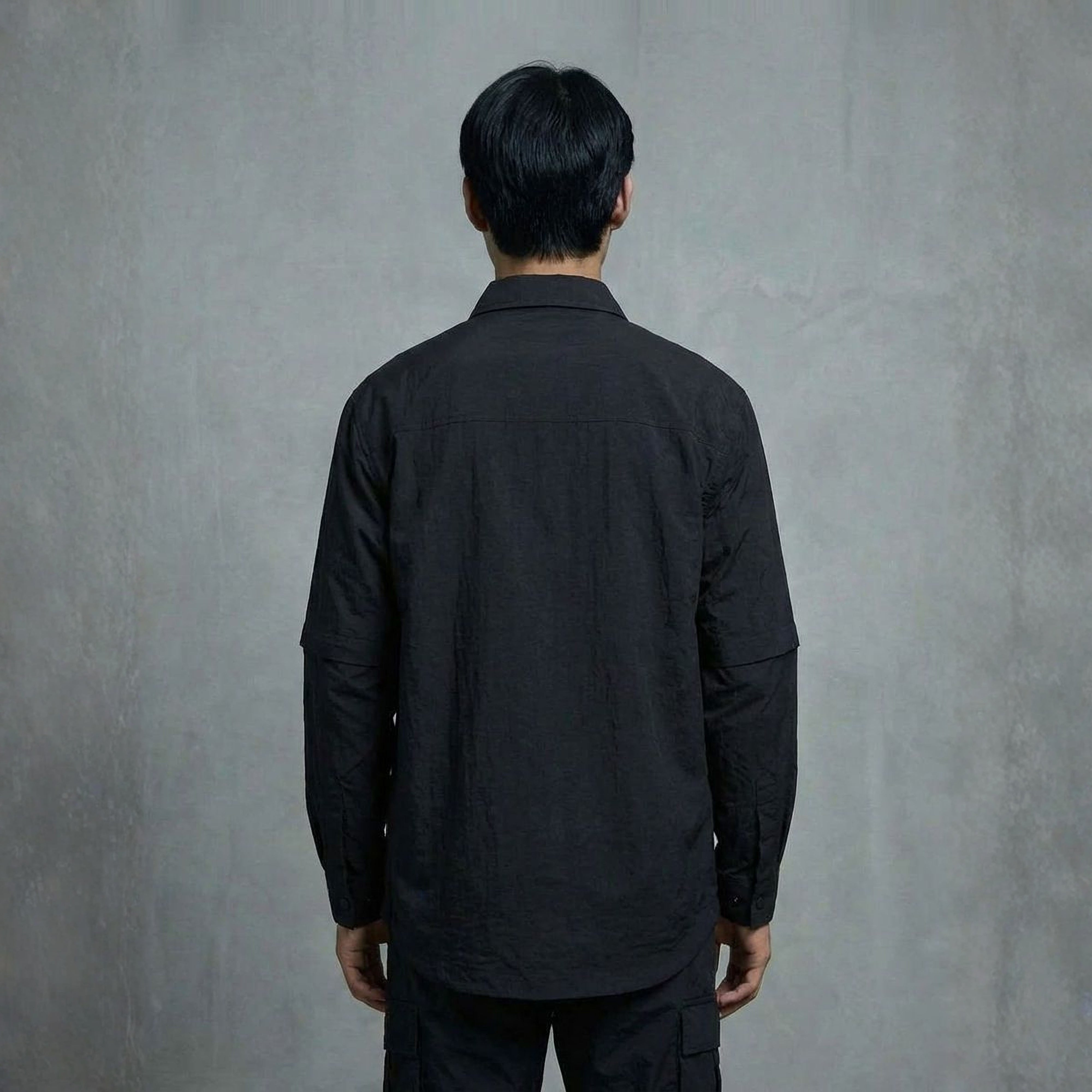 BLACK FIELD OVERSHIRT