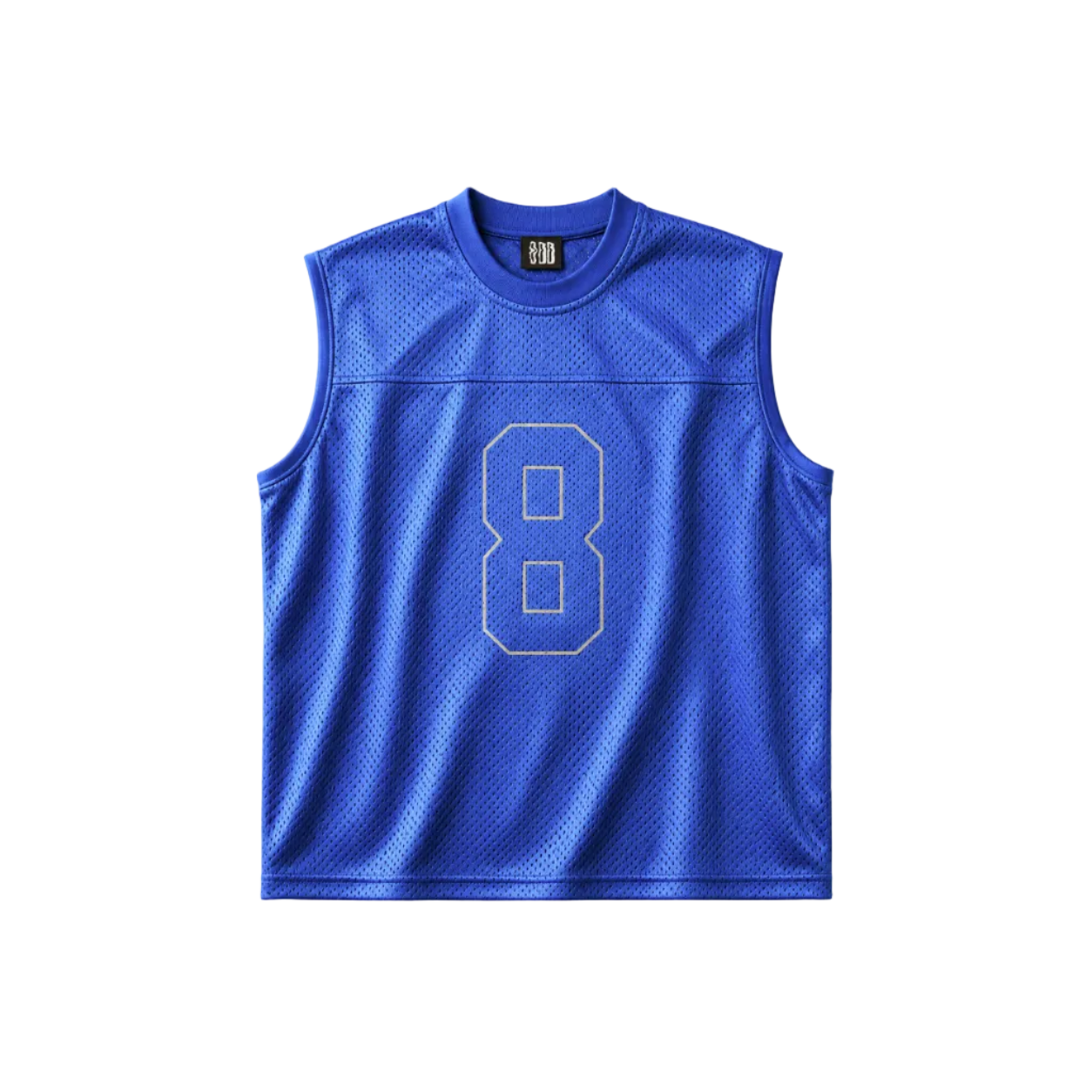 8 Blue Basic Sleeveless Jersey