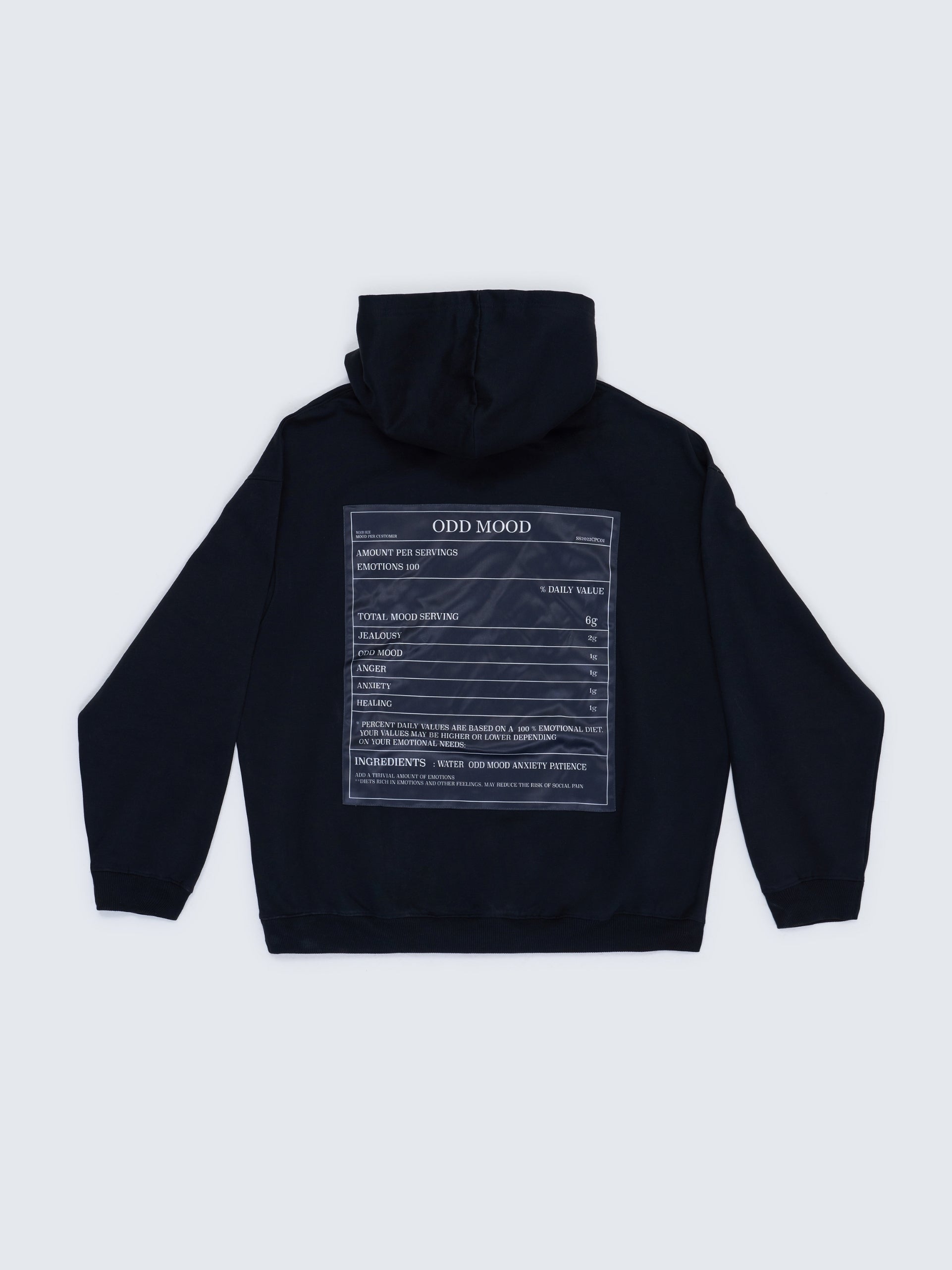 Odd Mood Receipts Hoodie - Black