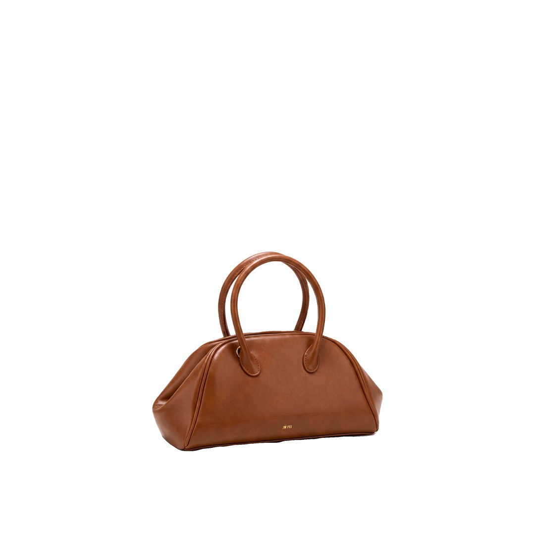 JW PEI Veda Vintage Finish Bowler Bag - Saddle Brown